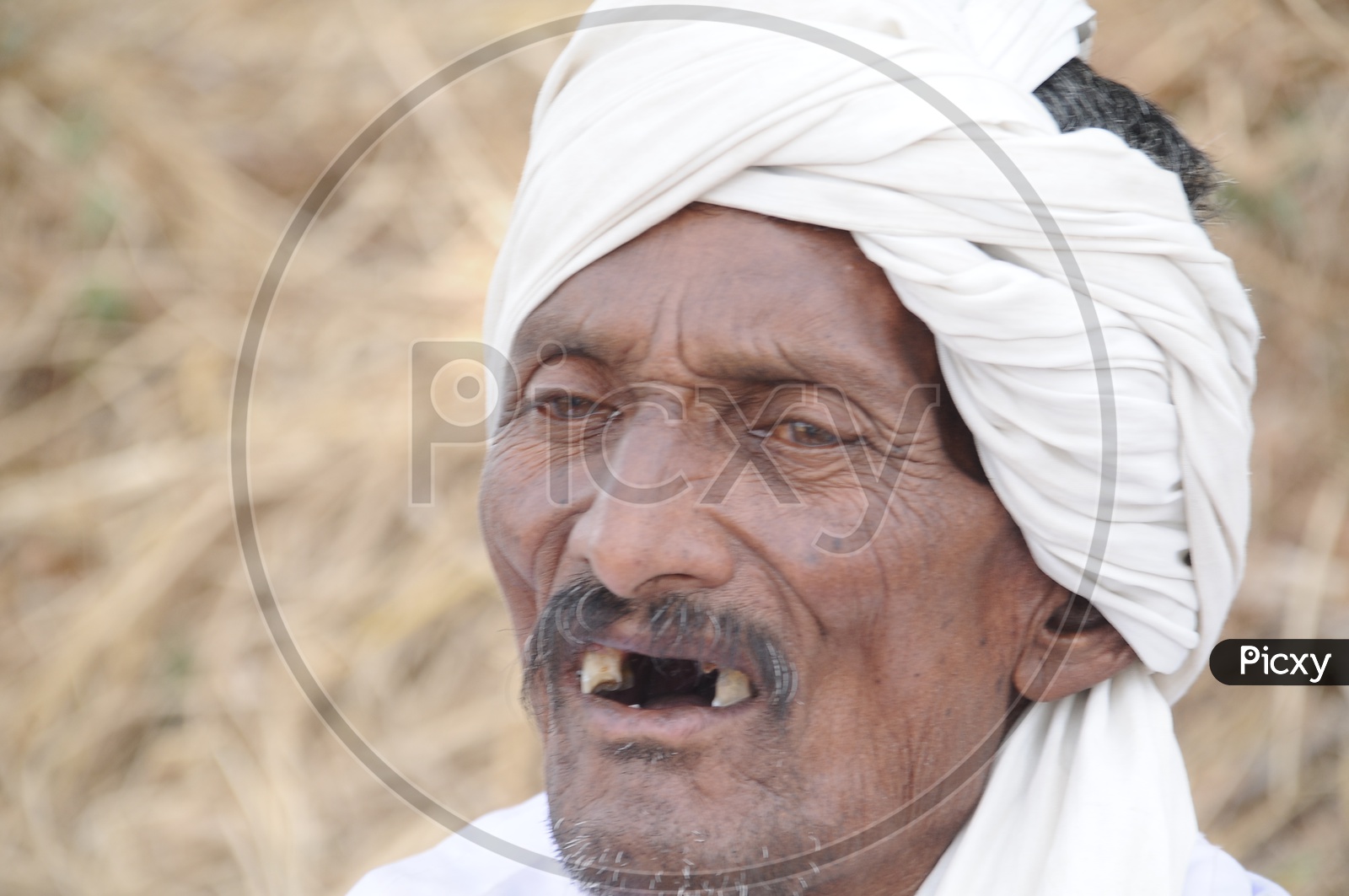 Photograph of a old man / People Face