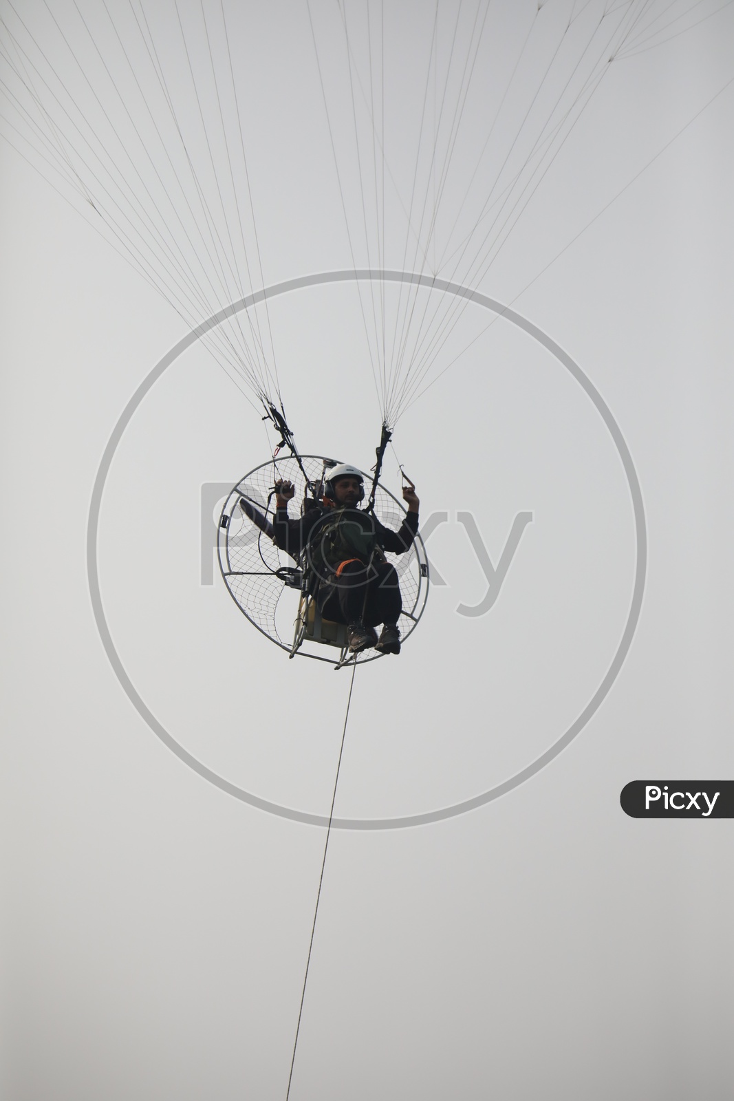 Indian Army Performing Powered Paragliding