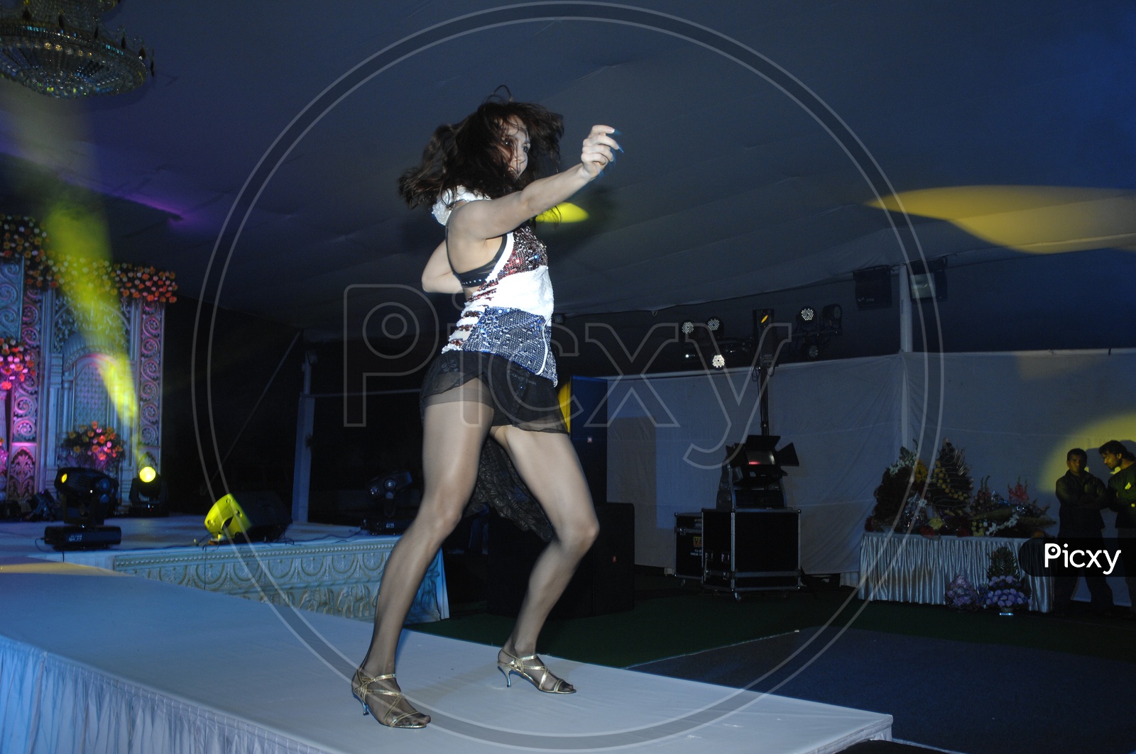 Woman Dancing on the stage