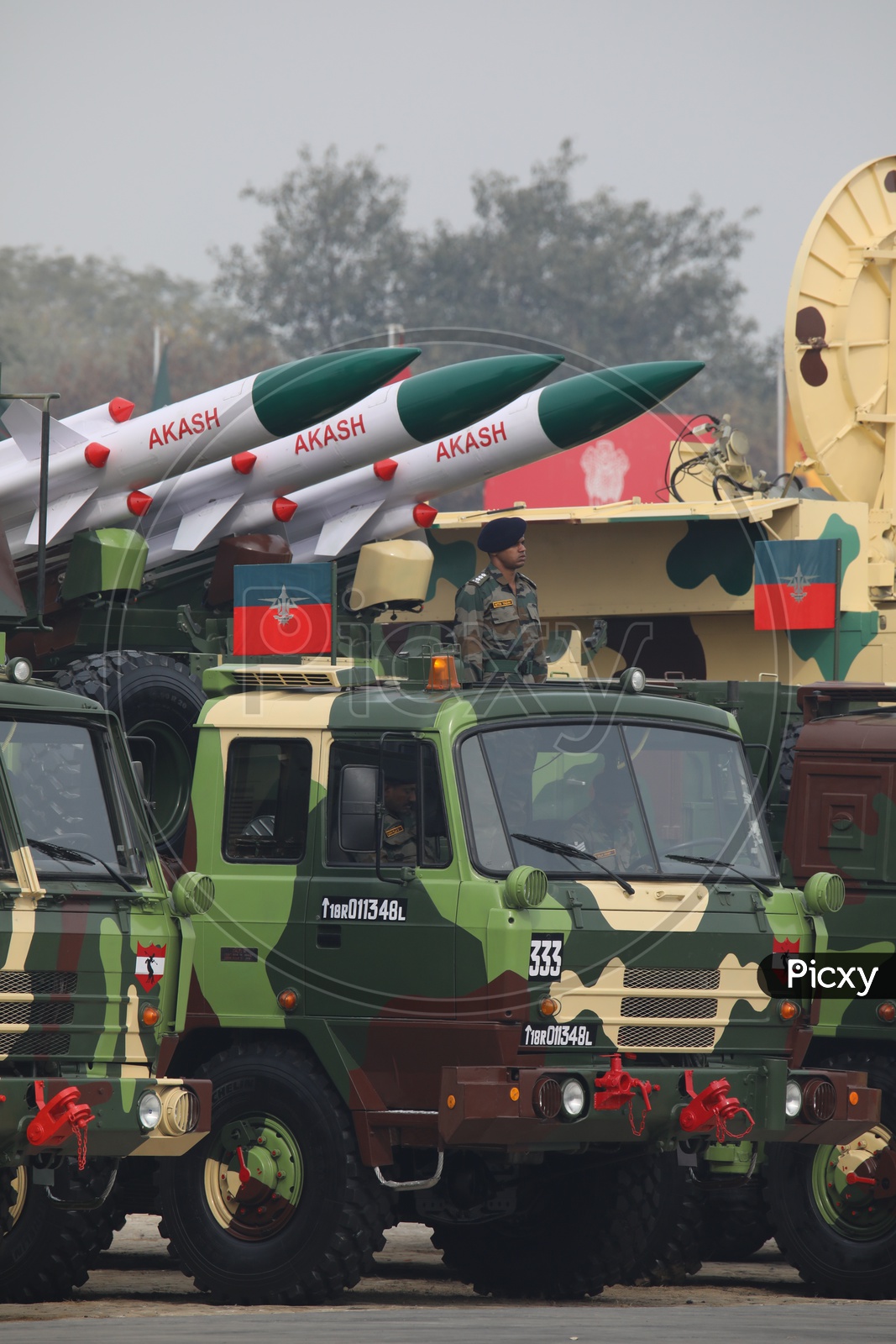 Indian Army Akash Missile Launchers