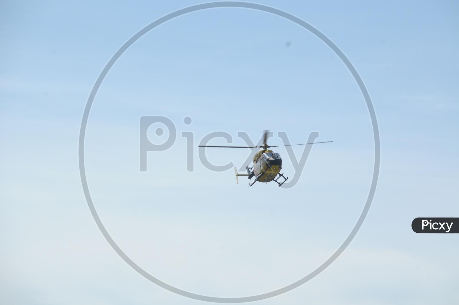 Photograph of BK117 helicopter flying in Air