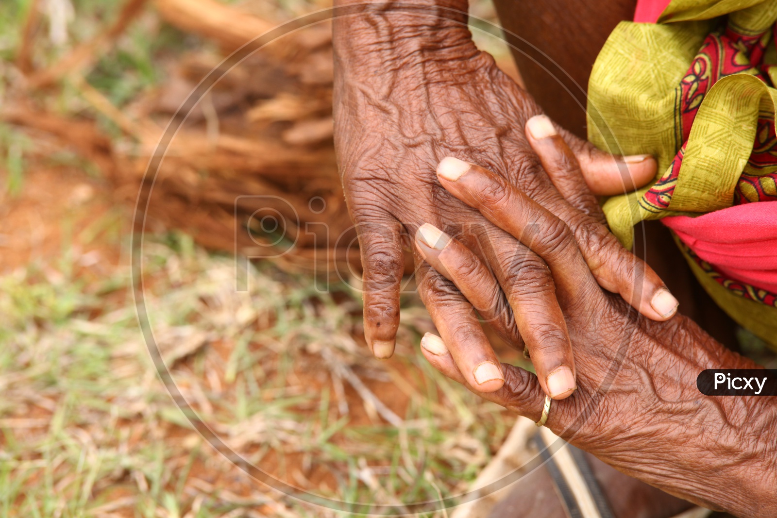 Hands of Old women