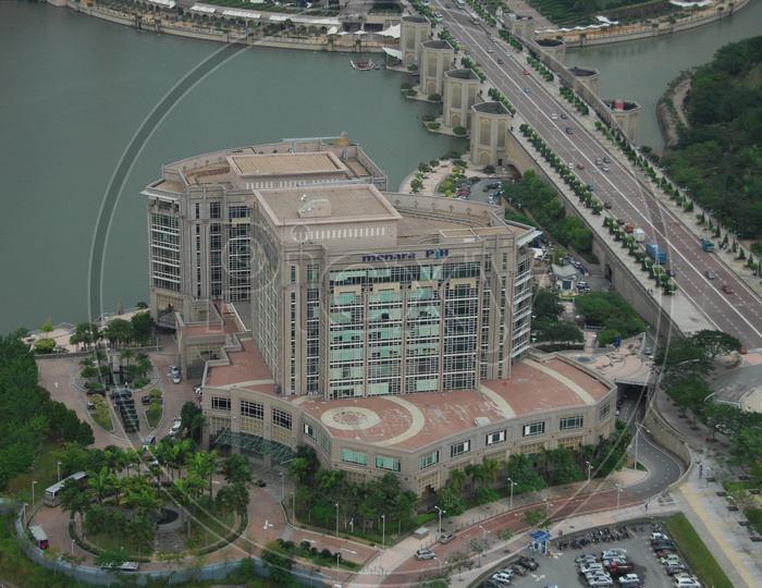 Menara PJH Building in Aerial View