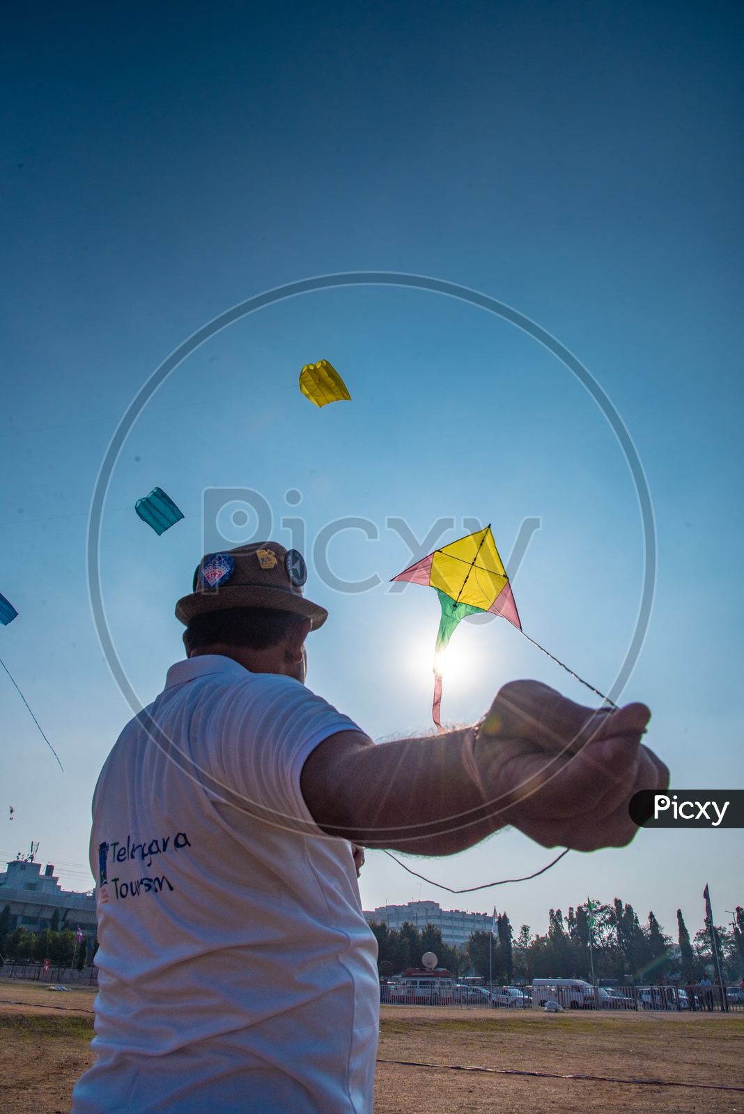 Image of Participants From Various Countries flying Kites In