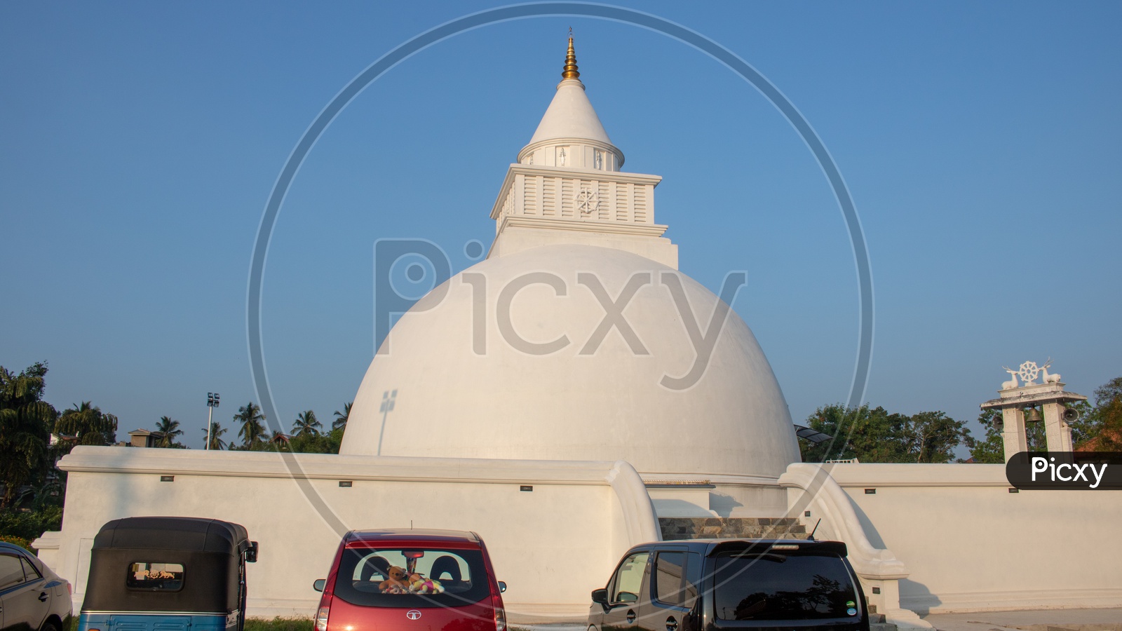 Stupas of Buddhist Temples in Colombo , Sri Lanka