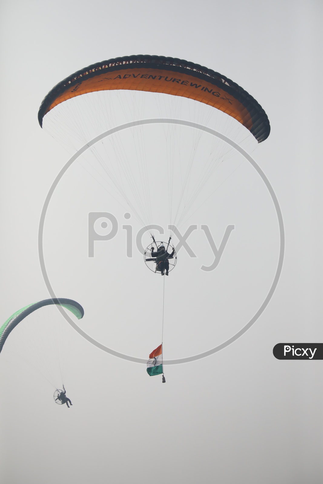 Indian Army Performing Powered Paragliding