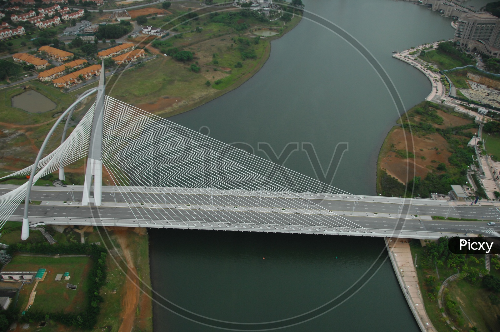Aerial View of Seri Wawasan Bridge