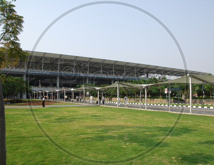 Trees and greenery around RGIA Rajiv Gandhi Internation Airport Shamshabad