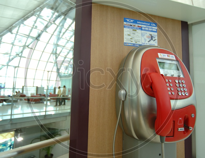 Telephone Booths In Airport