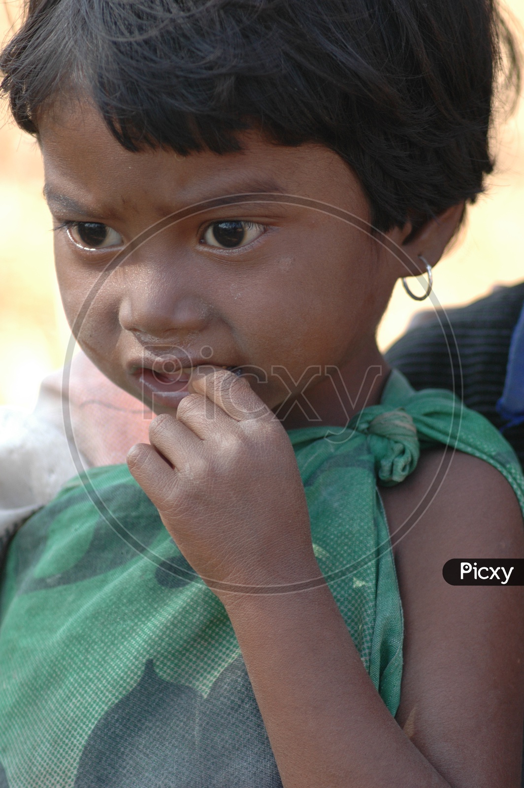 A Girl Child In Tribal Village