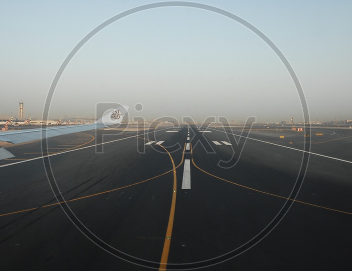 Runway in Dubai Airport