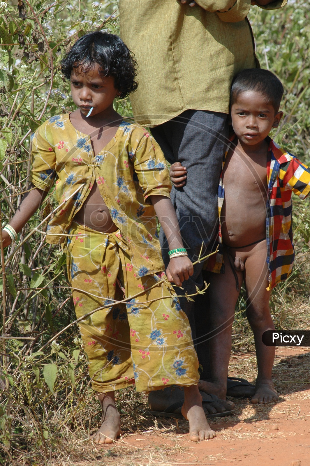 Tribal Children in Villages