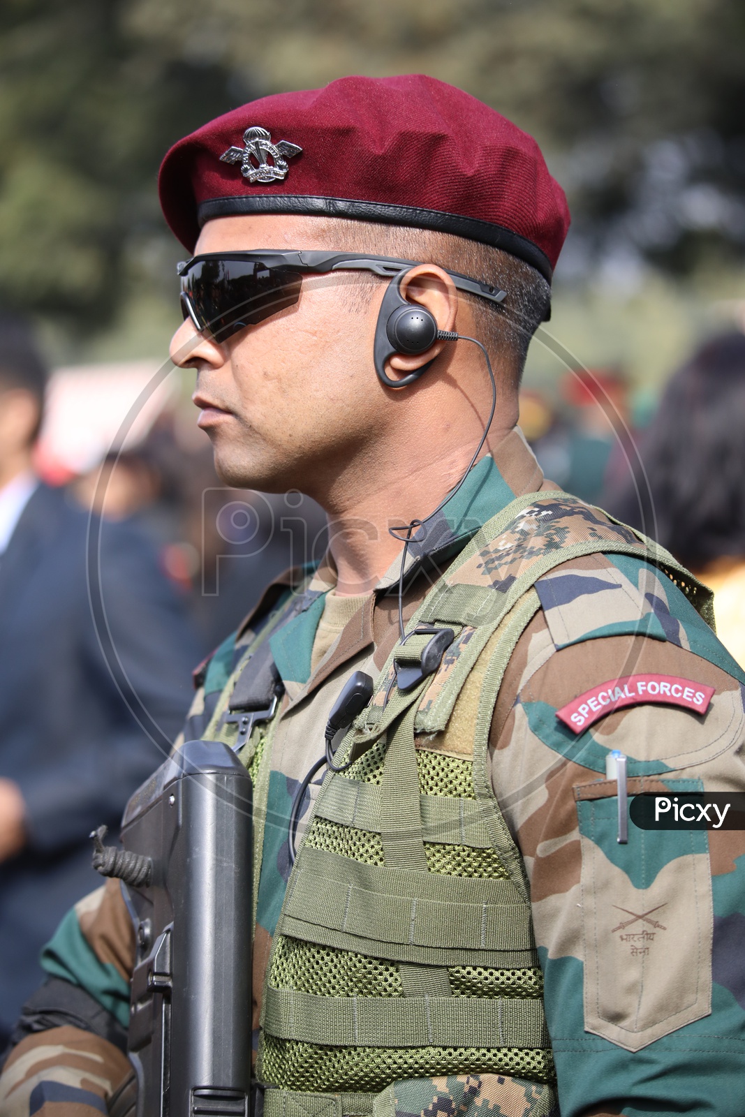 Indian Army Special Forces Commando at Indian Army Day Celebrations at Parade Ground in Delhi