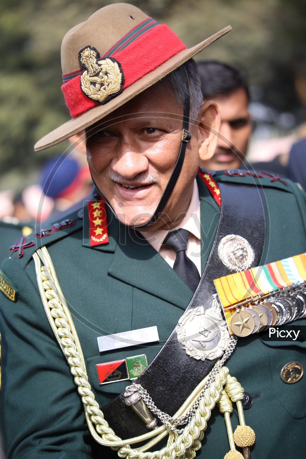 Indian Army General Bipin Rawat at Indian Army Day Celebrations at Parade Ground in Delhi