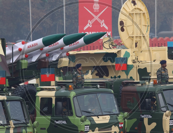 Indian Army Akash Missile Launcher Vehicles