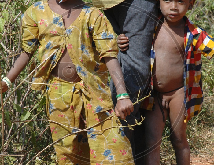 Tribal Children in Villages