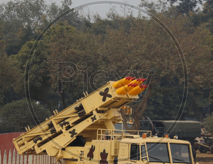 Indian Army Pinaka Multi Barrel Rocket Launcher