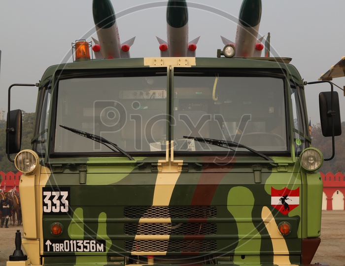 Indian Army Akash Missile Launcher Vehicle