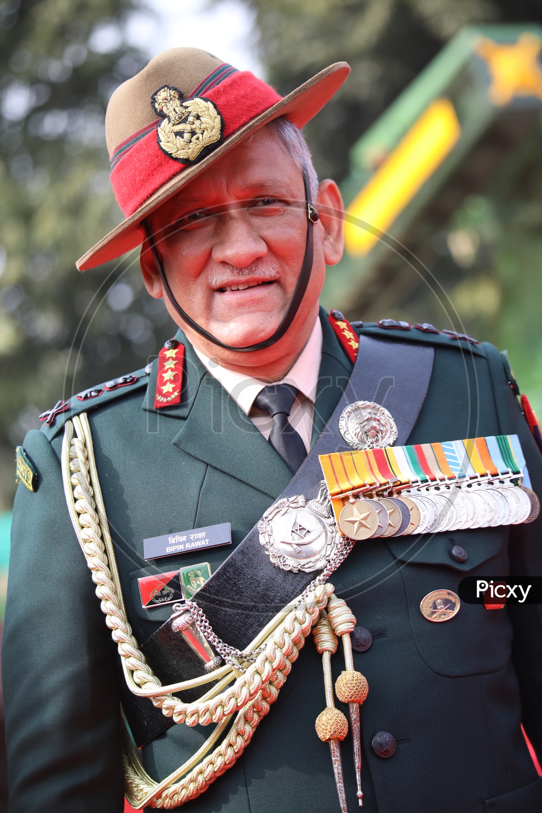 Image of Indian Army General Bipin Rawat at Indian Army Day ...