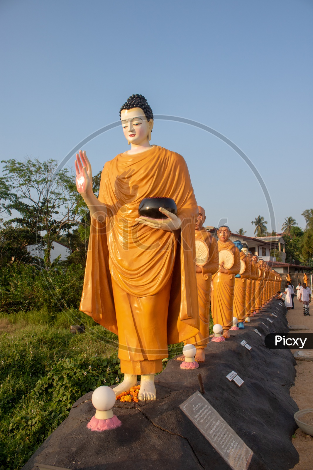 Buddha Statues Of Buddhist Temples in Colombo , Sri Lanka