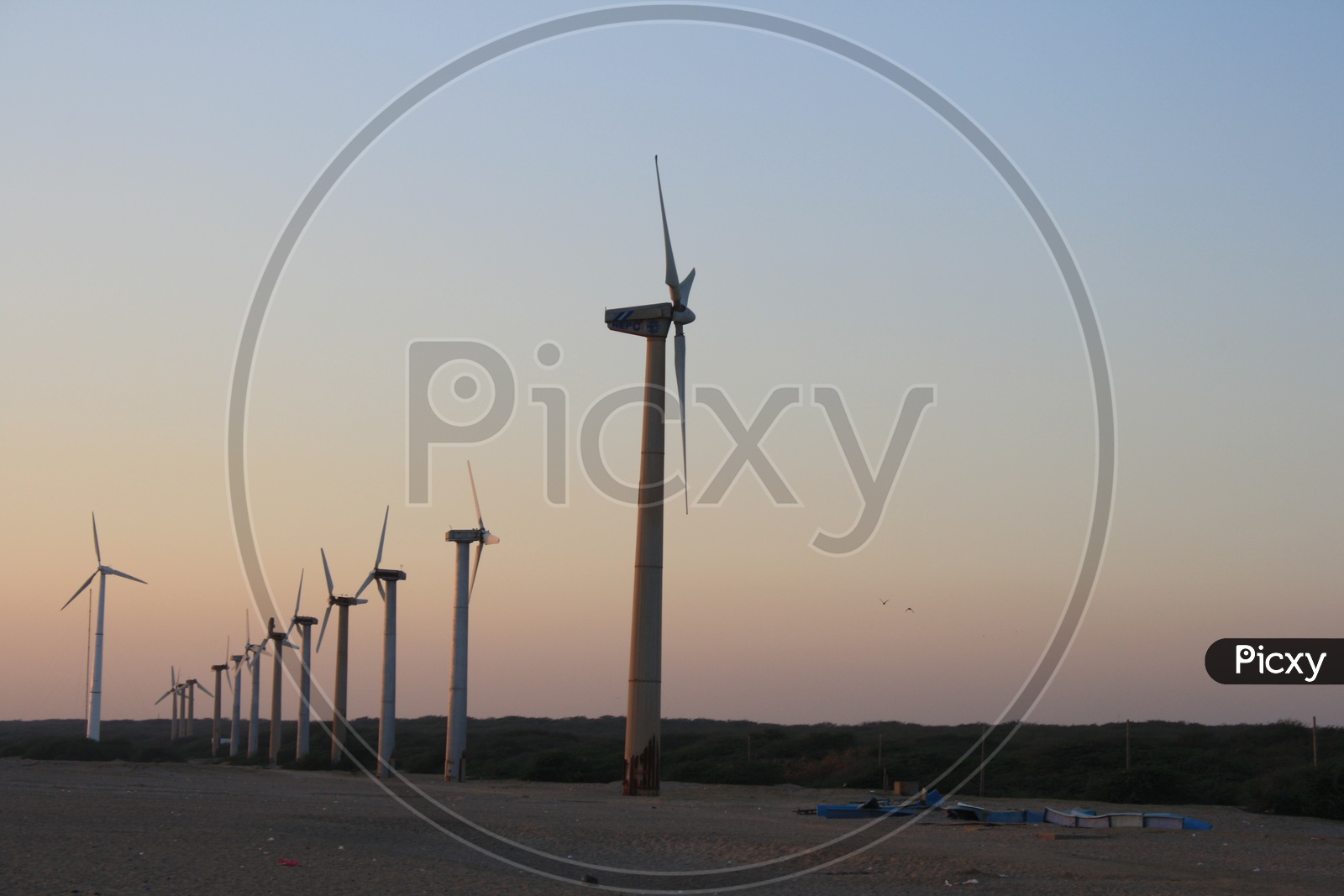 Windmills at Mandvi Beach