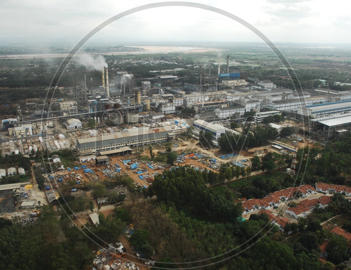 Aerial View of an Industry / Factory