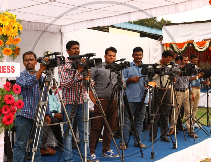Press in Behind the scenes or the making of film / Tollywood movie making