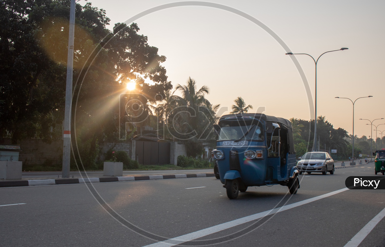 Auto / Tuk Tuk On Highways Of Colombo , Sri Lanka