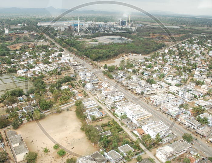 Aerial View Of Roads and Houses