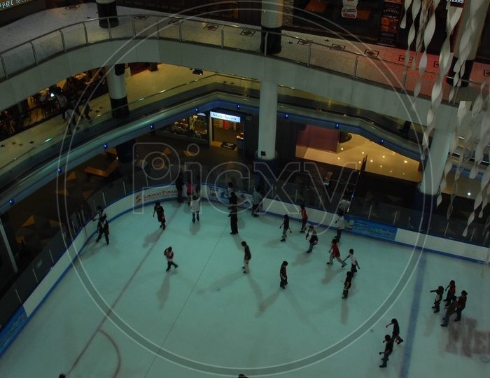 Ice - Skating at Sunway Pyramid Shopping mall