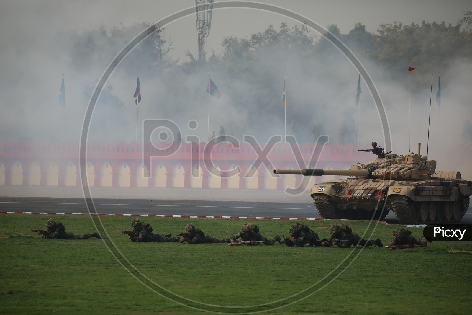 Indian Army Soldiers Demonstrate Their Skills During Army Day