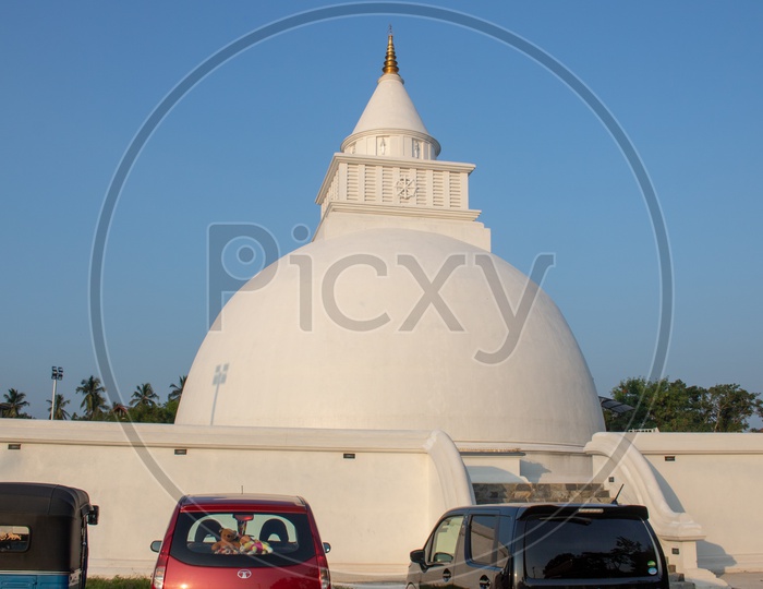 Stupas of Buddhist Temples in Colombo , Sri Lanka