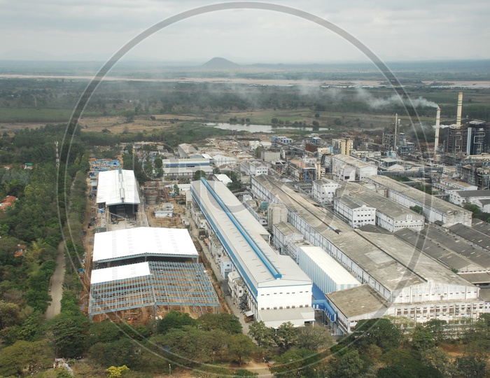 Aerial View of Factory