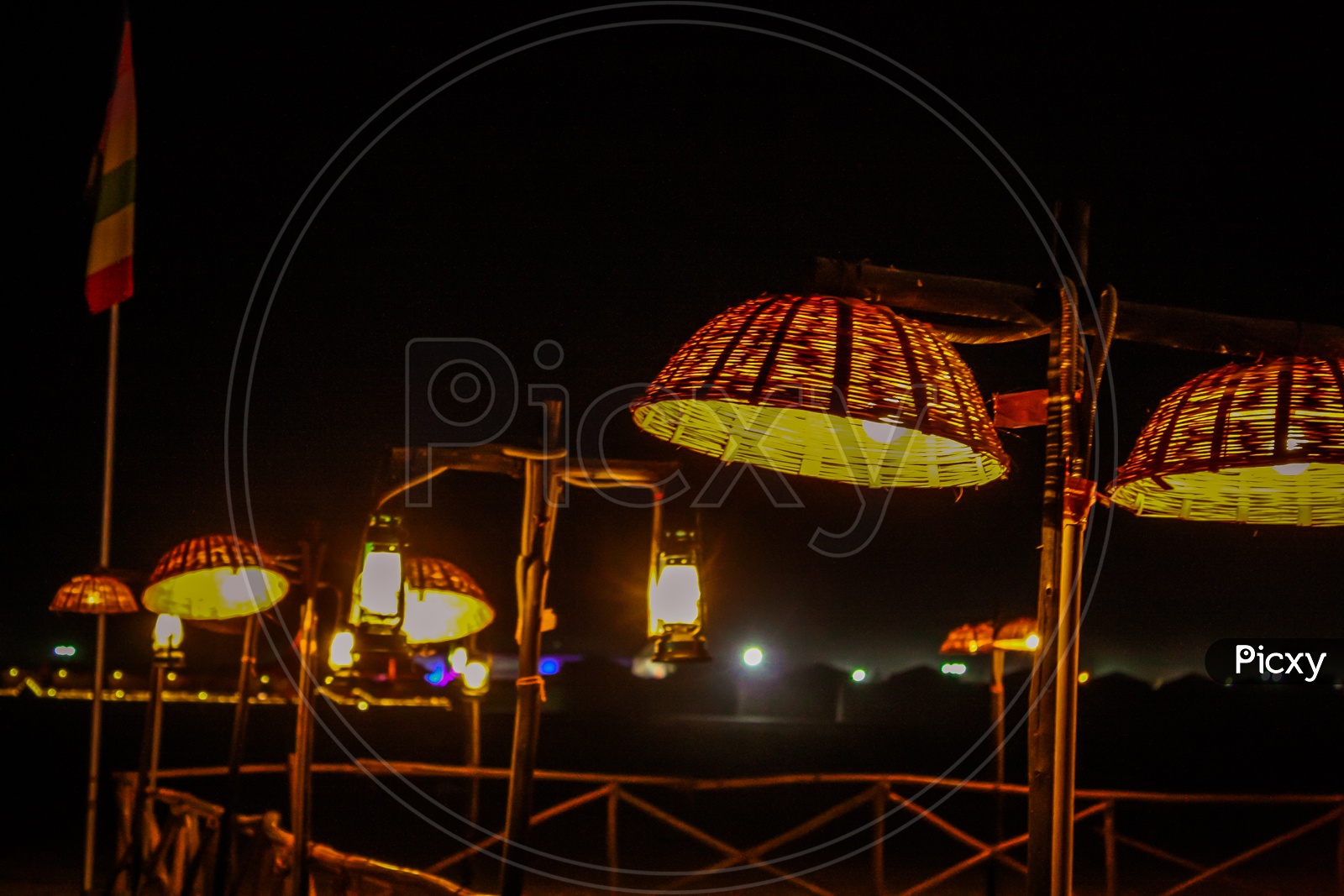 Decor at Tent city of Rann of Kutch at night Rann Utsav 2016
