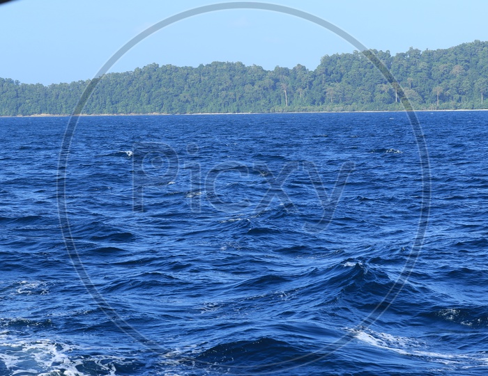 Deep Blue Waters Bay Bengal Sea
