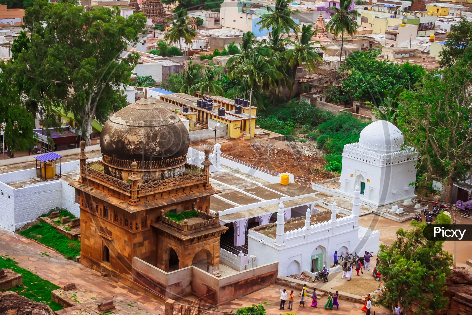 View of Masjid from Badami Cave Temples