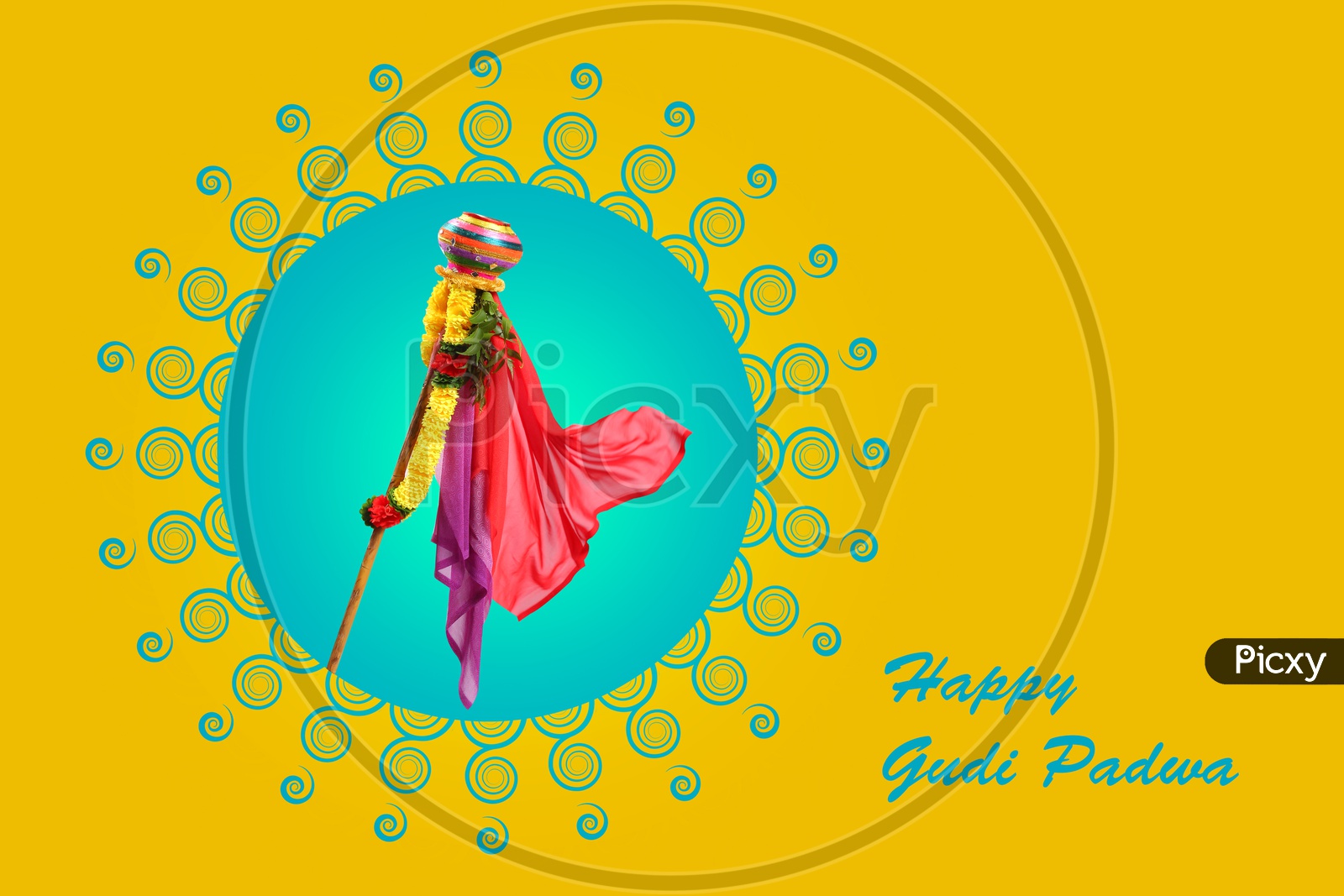 Gudi Padwa Festival Greeting Card