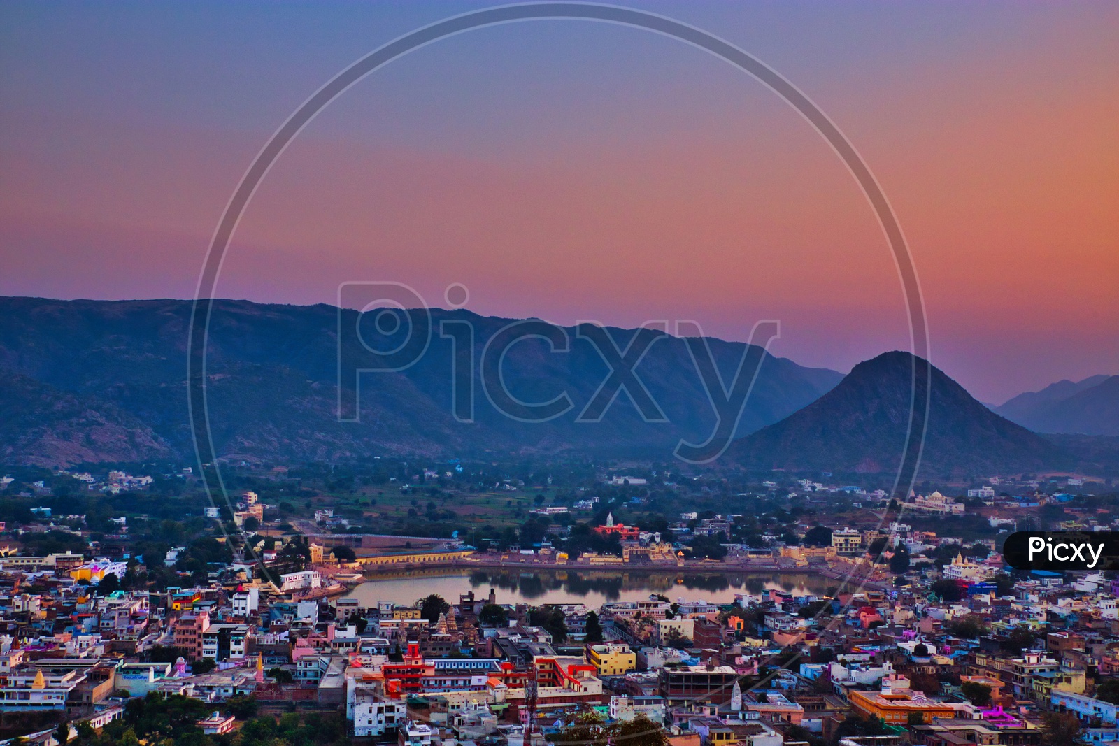 View of Pushkar town