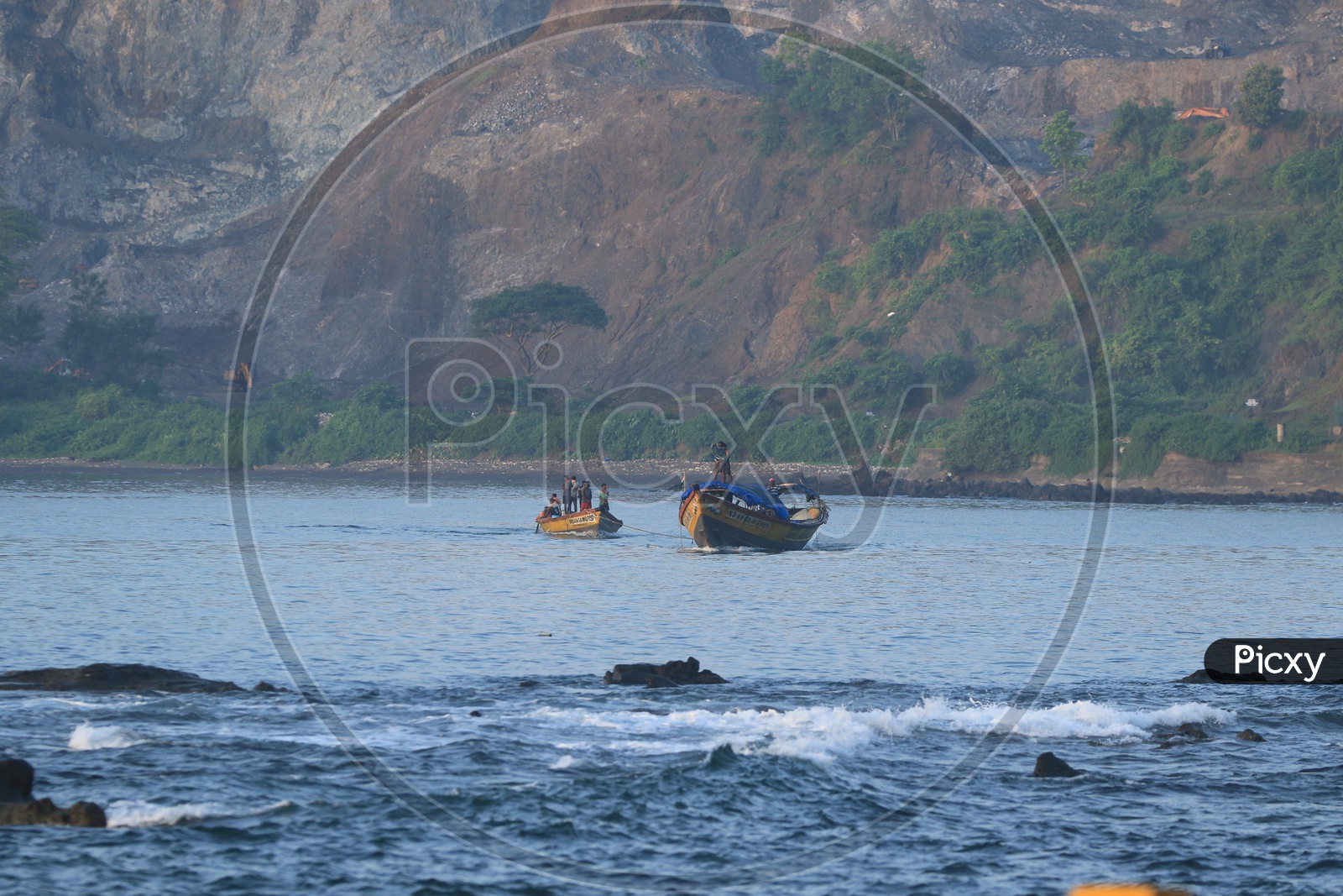 Fishing boats at Port Blair, Andaman and Nicobar Islands