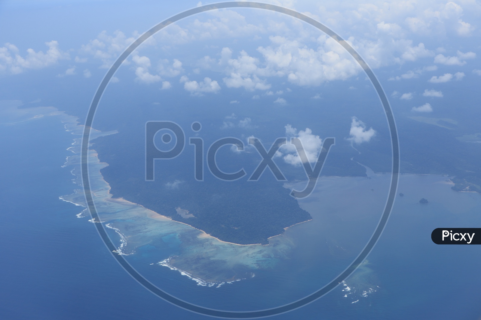 Aerial View of Port Blairf Port Blair