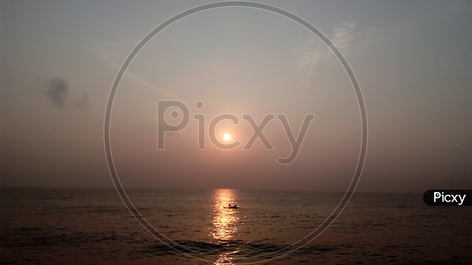 Sunrise at Rock Beach , Pondicherry , India