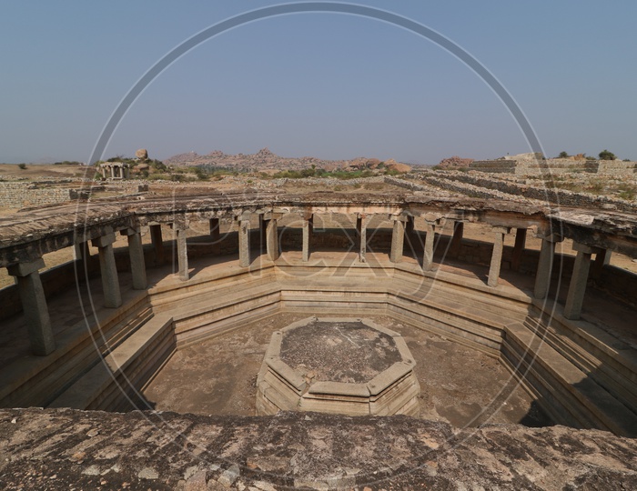 Ancient Dravidian Architecture Of Temples In Hampi  , karnataka