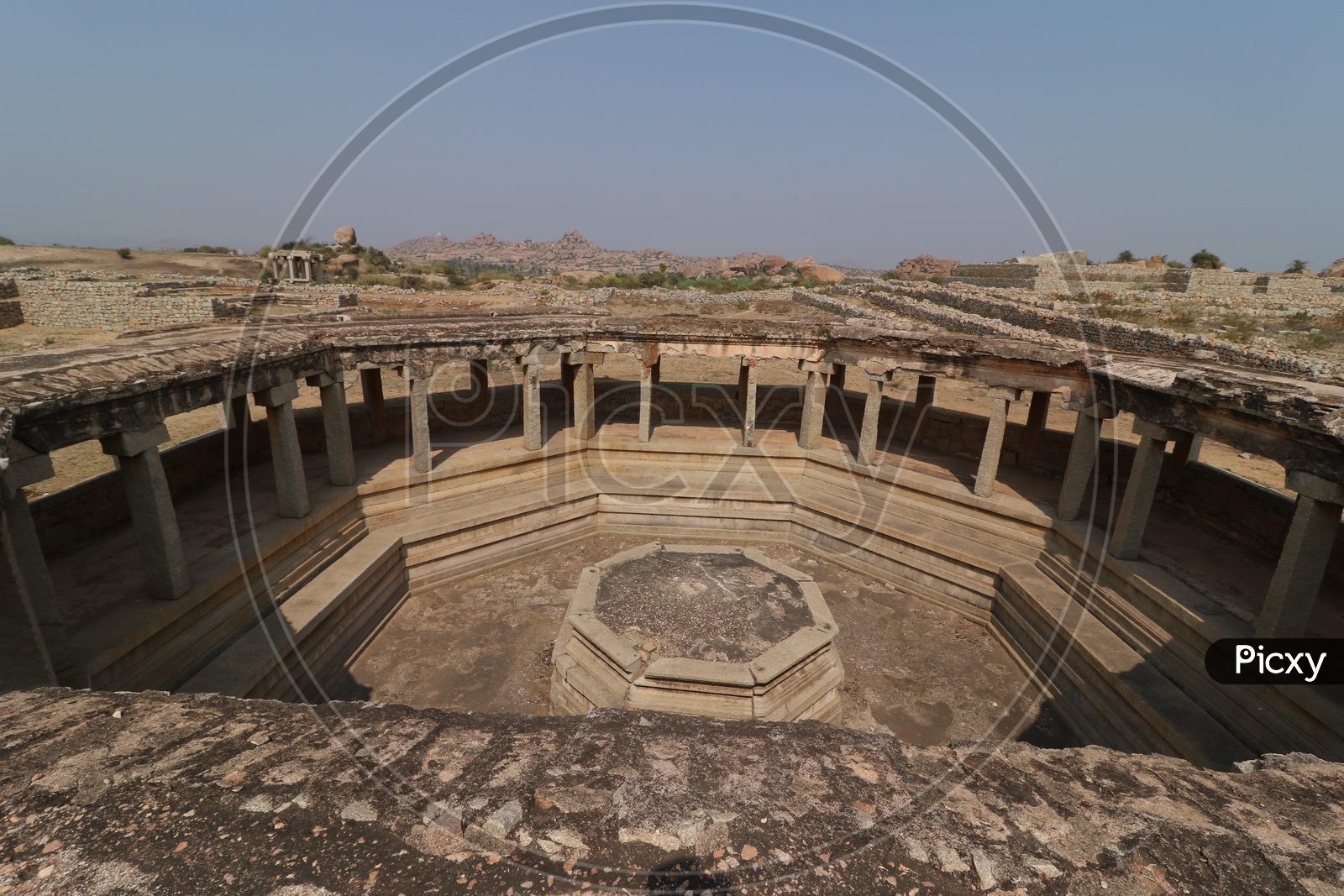 Ancient Dravidian Architecture Of Temples In Hampi  , karnataka