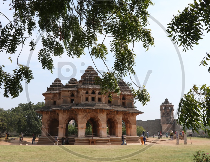 An Old Famous Historic Lotus Temple in Hampi , Karnataka
