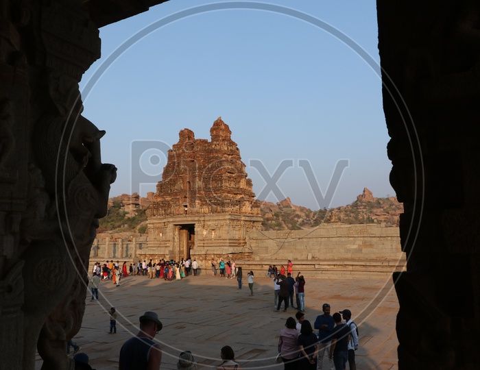 Temple Shrine Of Vitthala temple In Hampi , Karnataka