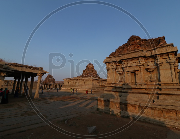 An Old Ancient Dravidian Vitthala Temple in Hampi , Karnataka