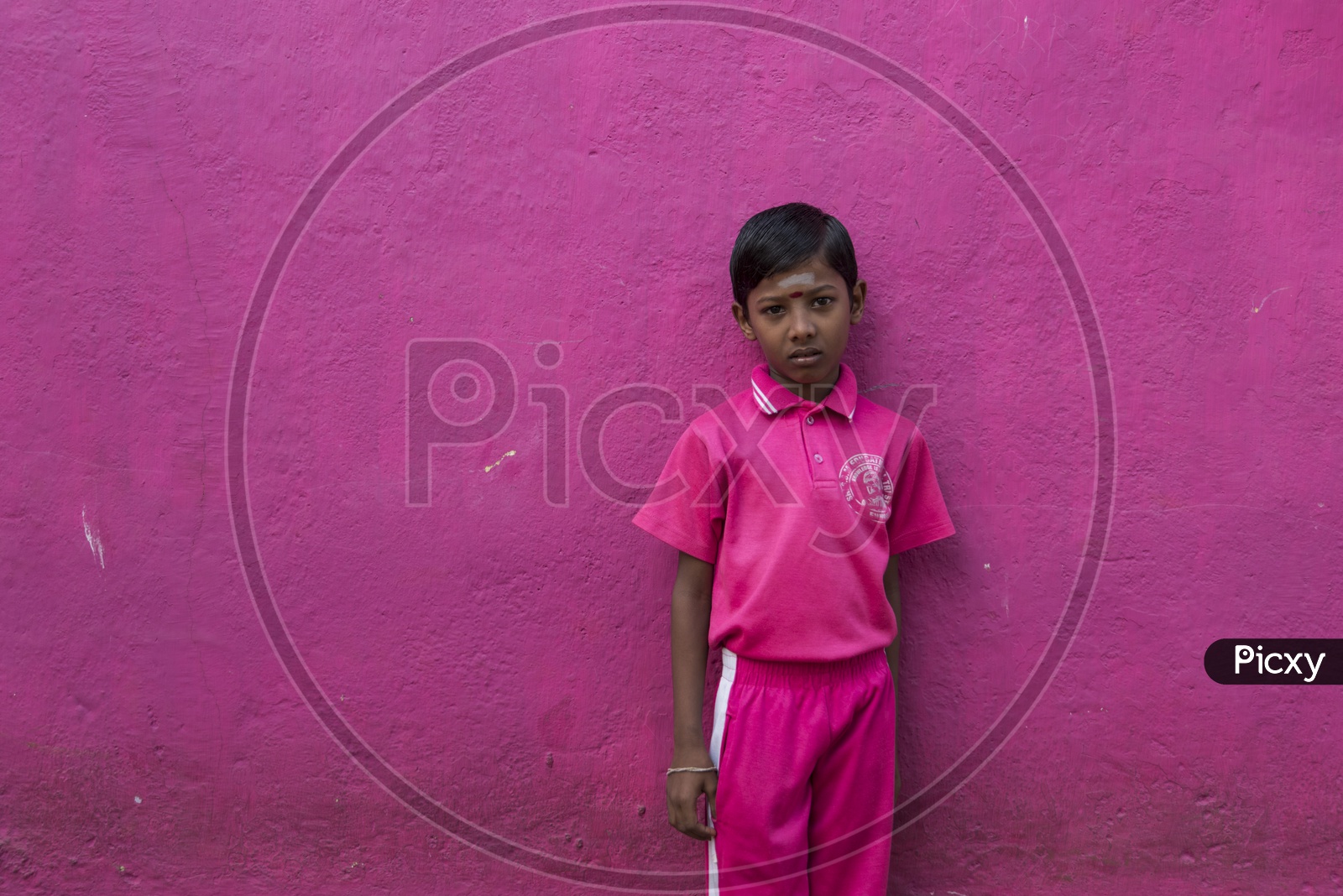 A Portrait Of a School boy in Uniform From Tamil Nadu