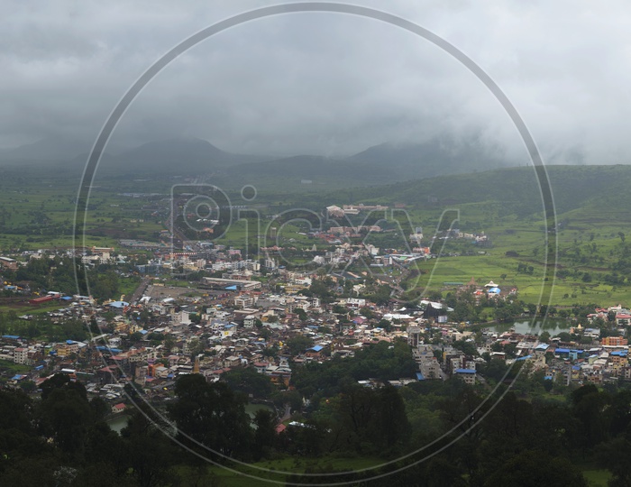 A Panoramic Shot of Trimbakeshwar
