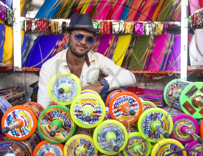 A  kites Seller In India