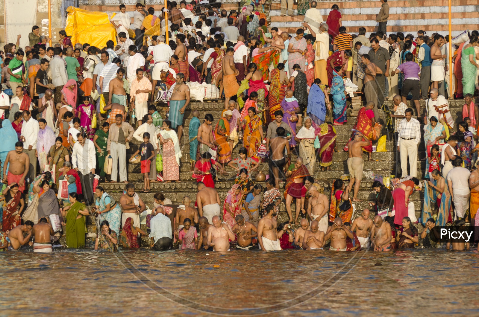 Varanasi River Bath